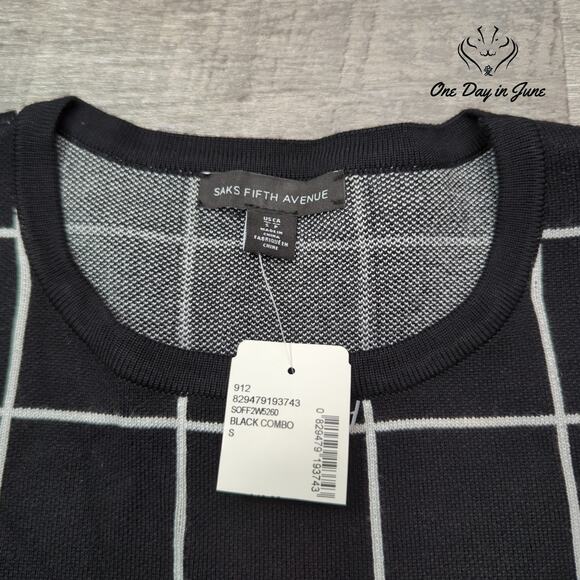 Saks Fifth Avenue Long Sleeve Mini Dress Size S - Picture 4 of 7